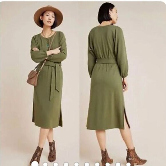 NWT BY ANTHROPOLOGIE THALIA DOLAN SLEEVE‎ DRESS SIZE S - Picture 1 of 5